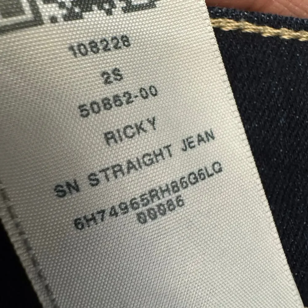 True Religion Ricky SN Relaxed Straight Jean Stitched Stretch Men's 36